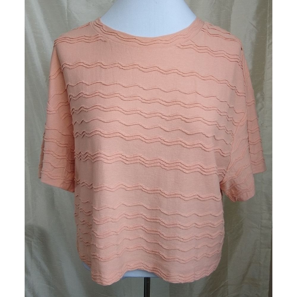 Madewell Textured Crop Top - Size Large - Picture 3 of 9